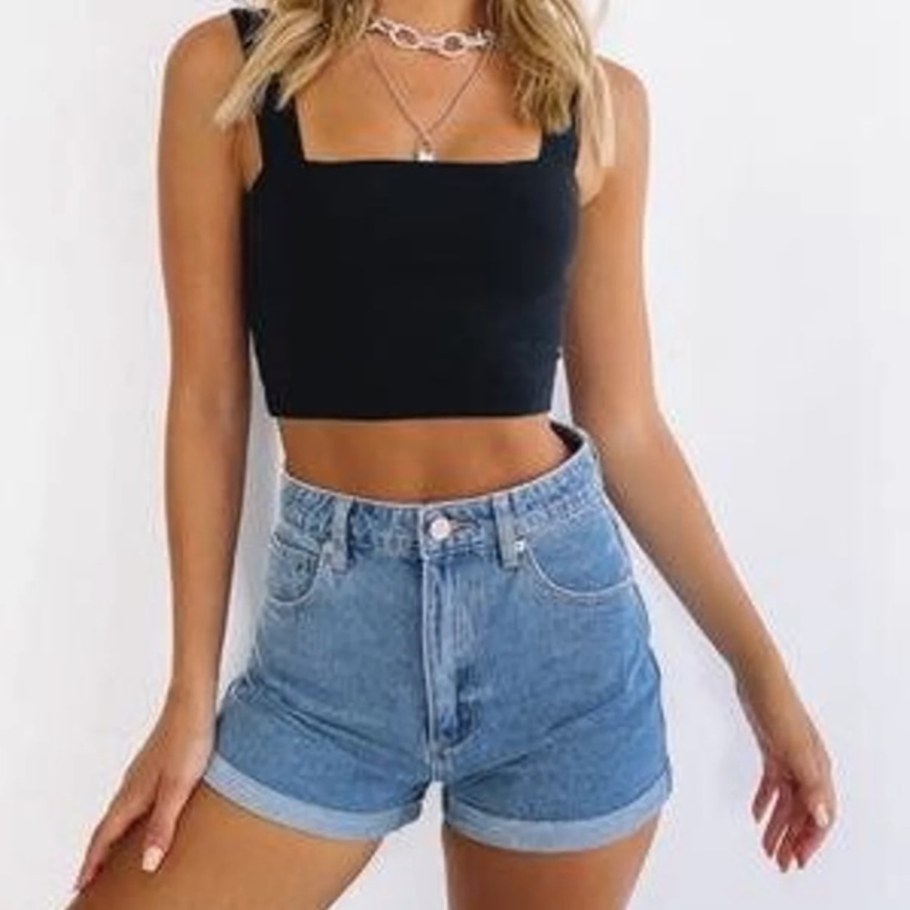 Abrand High Relaxed Shorts LA Blues